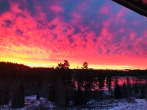 Romantic night in a dome tent lake view
