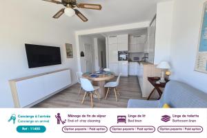 Détente et vue sur le port au Pouliguen