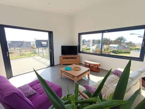 Maison neuve Vue Mer 4 étoiles avec SAUNA à 150m de la plage à PLEUMEUR-BODOU - Ref 242