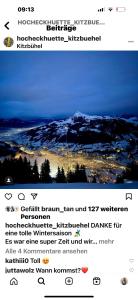 Hocheckhuette On Top of the Kitzbuehel Hahnenkamm Mountain