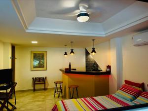 Descansar entre a lagoa e o mar