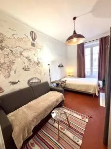 GARE 5 minutes GARIBALDI RÉPUBLIQUE chambre PRIVEE non FUMEUR pour voyageurs CALMES TRAM au pied de l'immeuble - Nice