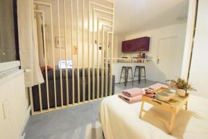 Appartements LeRelaisdOdile - Studio Cosy - Proche Metro - Parking Gratuit - Mons-en-Baroeul : photos des chambres