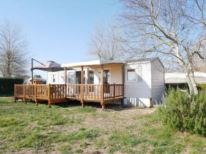Maisons de vacances Mobil-home cosy, 3 chambres, proche plage, jardin ferme, BBQ, animaux admis - FR-1-479-183 : photos des chambres