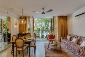 Luxe 1BR Suite Apartment, 10 mins to Candolim Beach - Sinquerim
