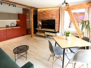 Brick and Wood Apartment