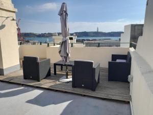 Apartamento sobre o Rio