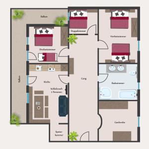 Appartement Sonnenschein im Ferienhaus Johanna in Mayrhofen-Hippach- Nähe der Skipiste