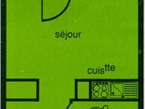 Studio 4 pers avec balcon et parking couvert - FR-1-340-50