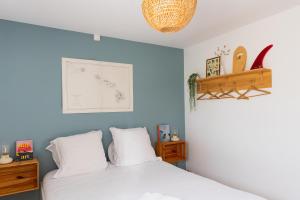 Maisons de vacances Cote et Rove Maison mignon au bord de mer : photos des chambres