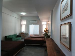 Grey Brown Green house at chiangmai old town