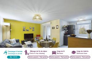 Pont LAbbé - Appartement pour 4 avec balcon