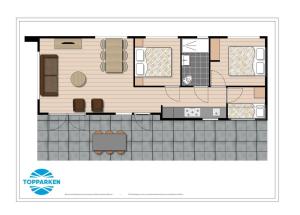 Three-Bedroom Chalet - Module room in TopParken – Résidence Valkenburg