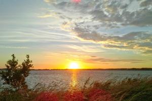 Ferienwohnung mit Meerblick und Gartennutzung - Haus Inselwind FeWo MEERduft