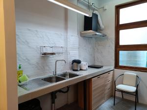 Grey Brown Green house at chiangmai old town