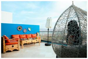 Location avec terrasse vue sur mer Tamraght à 10 min de Taghazout