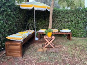 Bouskoura, appart jardin privé