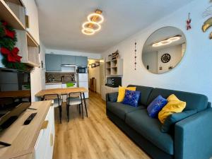 Appartement studio cabine avec vue panoramique au pied des pistes