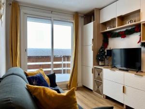 Appartement studio cabine avec vue panoramique au pied des pistes