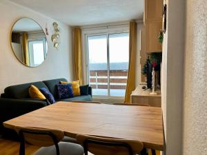 Appartement studio cabine avec vue panoramique au pied des pistes