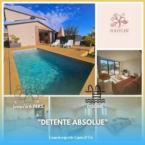 Zoli Flèr, avec piscine, proche de l'Océan - Girofle