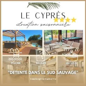 Le Cyprès, billard piscine et jacuzzi, classé 4 étoiles - Langevin