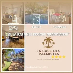 La Case des Palmistes 4 Etoiles, piscine jacuzzi, billard, et vue océan - Îlet à Vidot