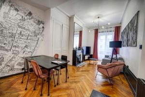 Appartements La Suite en Rose - Spa - Lyon Centre Brotteaux : photos des chambres