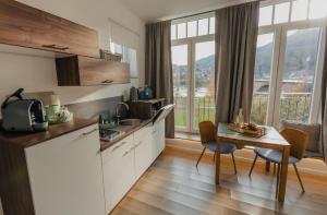MAINTERRASSE Boardinghouse am Fluss klimatisierte Apartments mit 80qm Terrasse