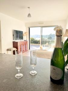 Appartements Luxury T2 de standing - Vue mer 180 : photos des chambres