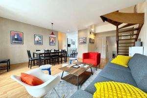 Appartements Grand appartement Cosy - Terrasse - 50m de l’ocean : photos des chambres