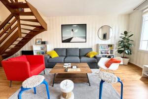 Appartements Grand appartement Cosy - Terrasse - 50m de l’ocean : photos des chambres