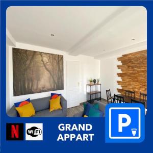 Appartements 22 CHIC & COSY GRAND APPART 92m2 PARKING GRATUIT HYPERCENTRE NETFLIX : photos des chambres