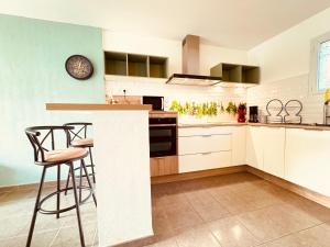 10min de la mer Maison 6 personnes avec climatisation jardin
