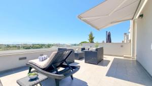 Faszinierendes Ferienhaus mit Panoramablick aufs Meer, Outdoor-Kueche, Waschmaschine 