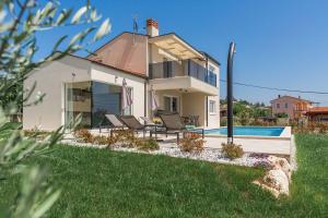 Neue und hundefreundliche Villa mit Panorama-Meerblick, Privatpool, Grillbereich, Babybett, Waschmaschine