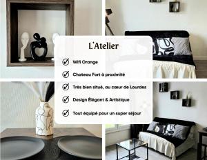 Appartements L-Atelier-T2 proche du centre-Wifi-Parking : photos des chambres