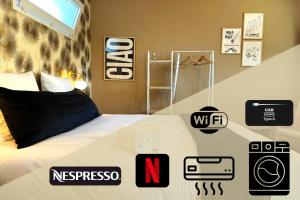Appartements Studio Alba - Confort moderne - Terrasse - Parking gratuit - Non fumeur : photos des chambres