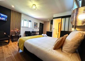 Appartements Studio Preto - Confort moderne - Terrasse - Parking gratuit - Non fumeur : photos des chambres
