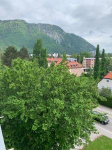 501, Schlafzimmer, Wohnzimmer, Küche und Bad mit Bergblick