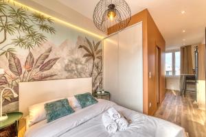 Appartements L-Oasis - Bel appart climatise quartier point du jour Lyon 5 : photos des chambres