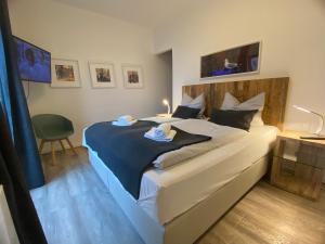 Meerblick, Balkon und private Sauna im historischen Getreidespeicher