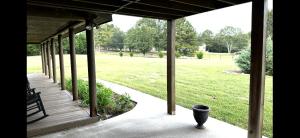 Log Castle and a spring-fed lake