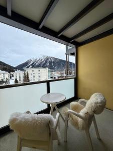 Davos Mountain View Studio 200 m Skilift Parsenn