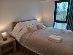 Central Modern and Spacious River view Apartment with parking