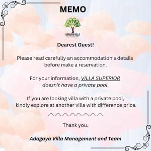 Adagaya Villa - Villa With Private Pool, Without Pool