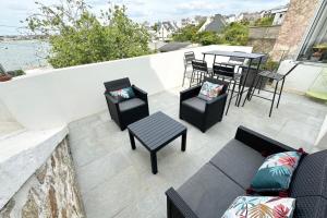 Maisons de vacances Charmante maison Terrasse Vue sur le port : photos des chambres