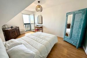 Appartements T3 Duplex Vue mer 180 sur le port de Lomener : photos des chambres