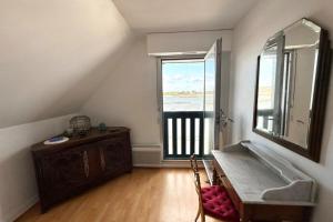 Appartements T3 Duplex Vue mer 180 sur le port de Lomener : photos des chambres