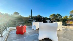 Villas Maison La pause Contemporaine et Piscine Privee : photos des chambres